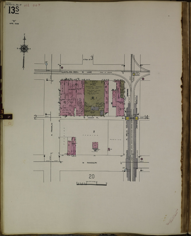 Offenes Buch mit detaillierter Stadtkarten-Illustration und umgebenem Text